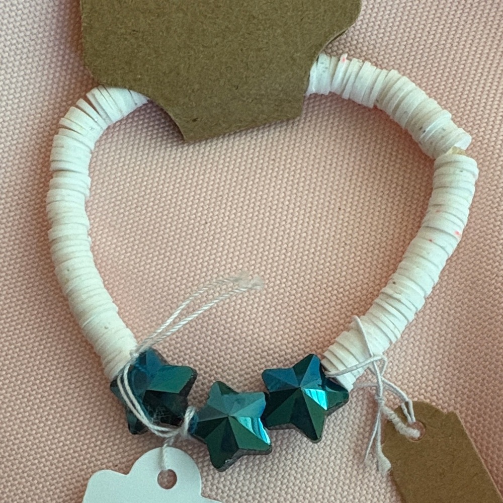 🟢 Kids Star Clay Bead Bracelet - Unisex (women or kids)